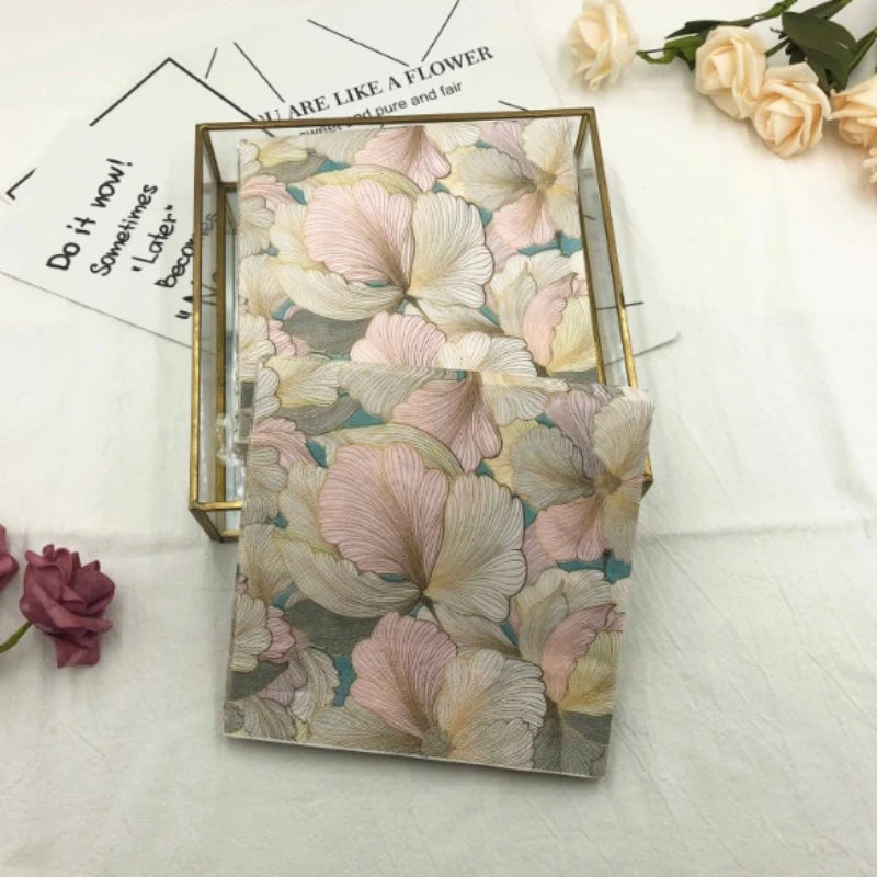 Servilletas estampadas de flores tridimensionales, 20 piezas/pac 33*33cm