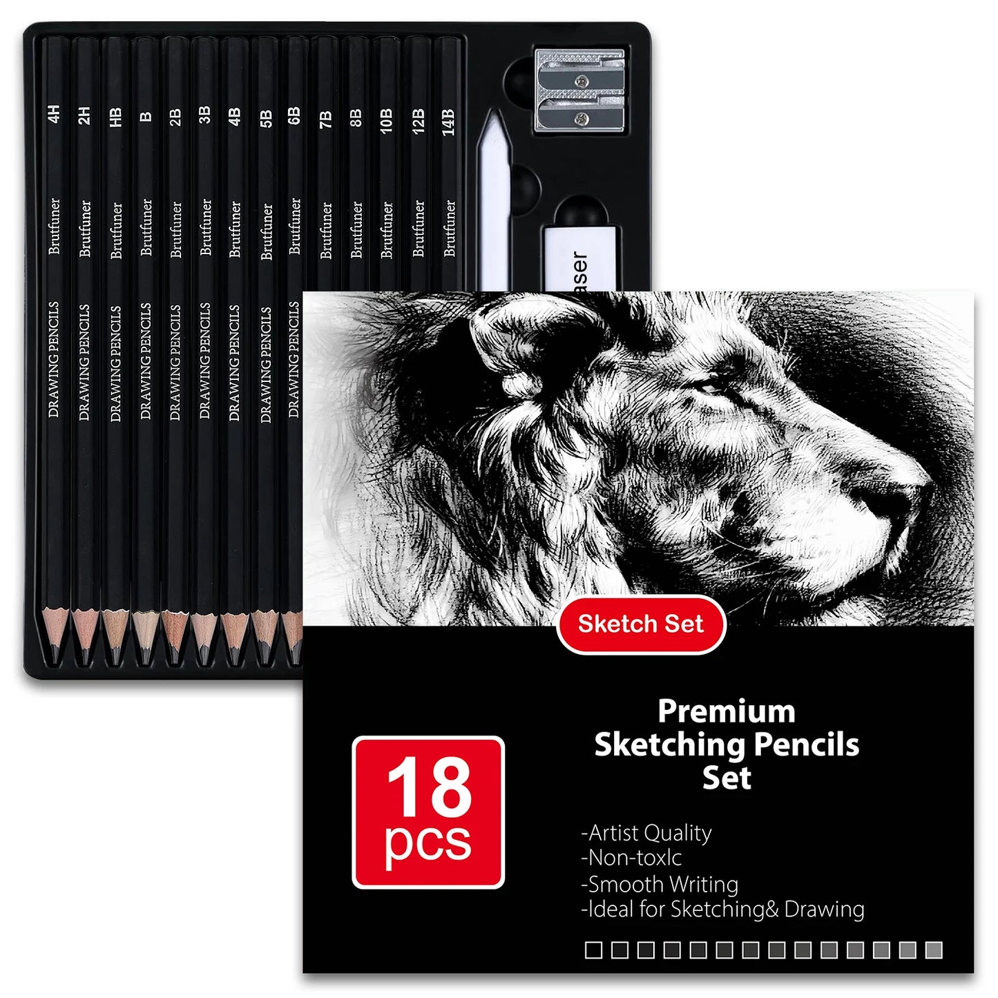 Juego de 14/18/46/60/75/126 Uds para dibujo profesional