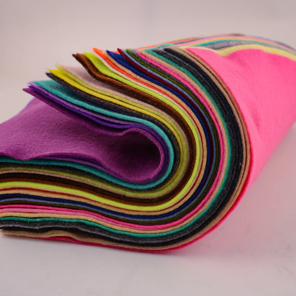 Tela de fieltro súper suave de 1,4mm de espesor, hoja no tejida de 30x30cm/20x90cm