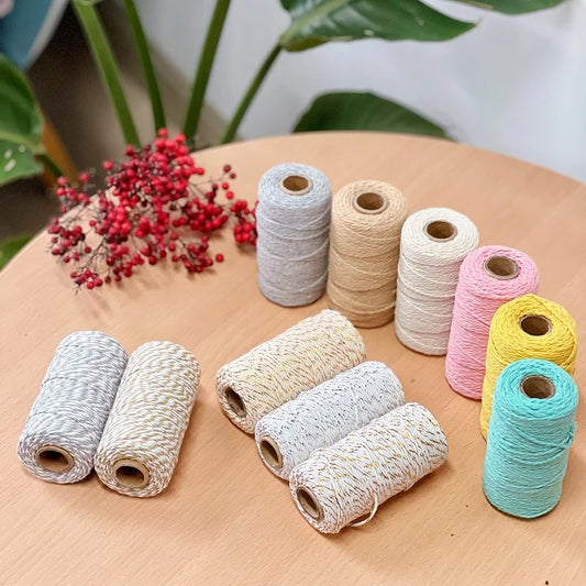 Cuerda de macramé de 2mm, hilo de yute suave, cuerda trenzada de colores para manualidades