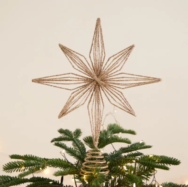 Adorno de estrella para árbol de Navidad