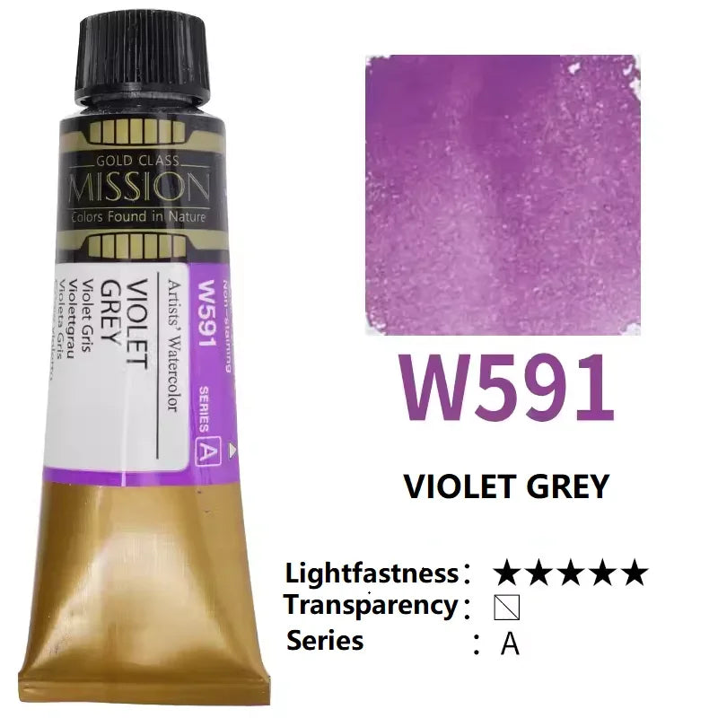 Mijello Mission Gold-acuarela de alta concentración, planta Natural,  tubos de 15ml