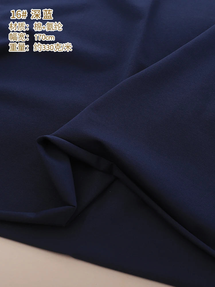 170x50cm 95% algodón 5% LICRA tejido de Jersey hacer ropa deportiva de primavera y verano, tela de alta elasticidad 330 g/m