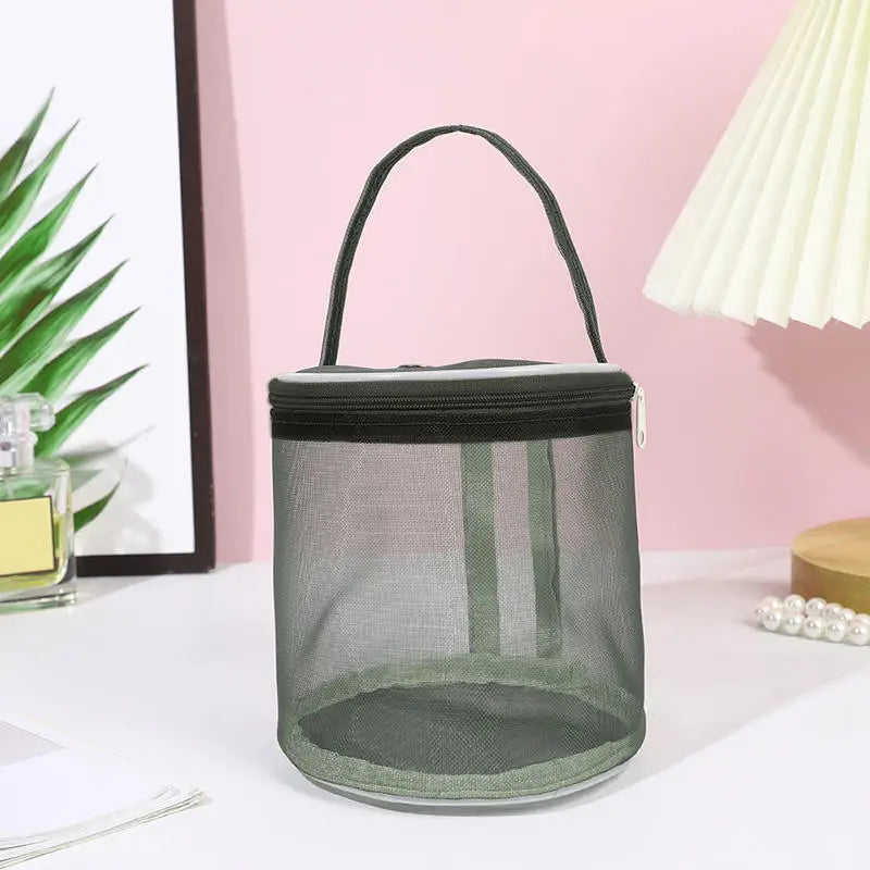 Bolsa de malla de almacenamiento de lana portátil