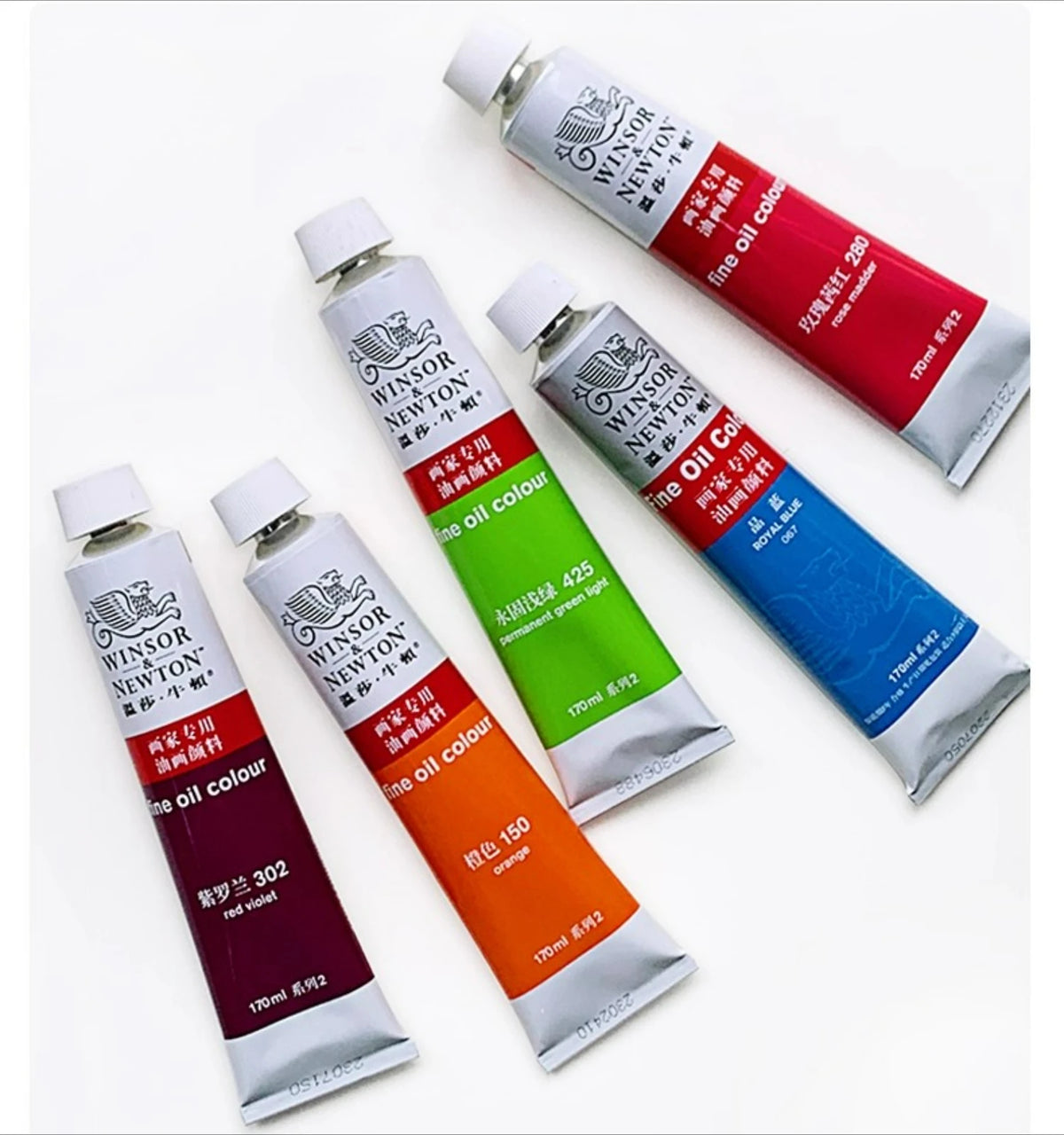WINSOR & NEWTON-pintura al óleo de 170ml., tamaño grande