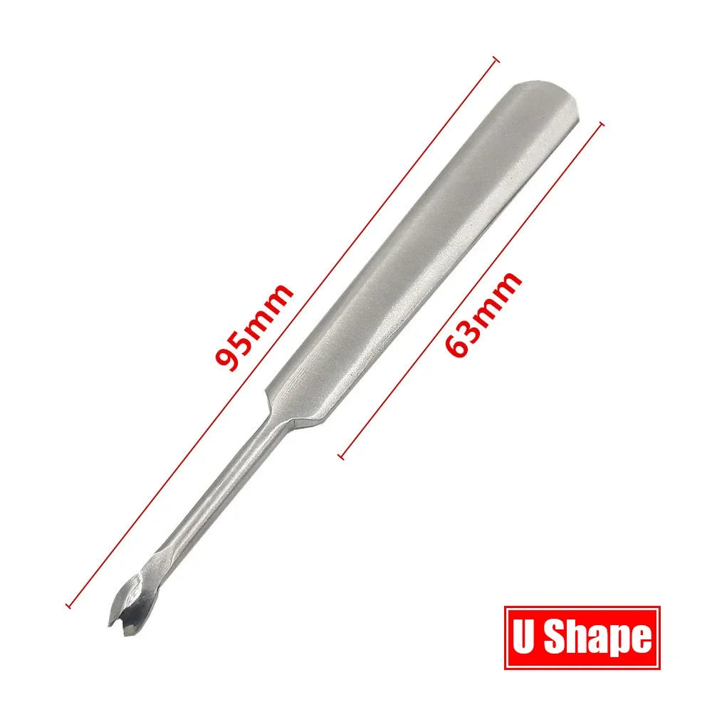 Herramienta de perforación ranuradora/ biseladora S/L, Kit de herramientas de costura de cuero en forma de U + V