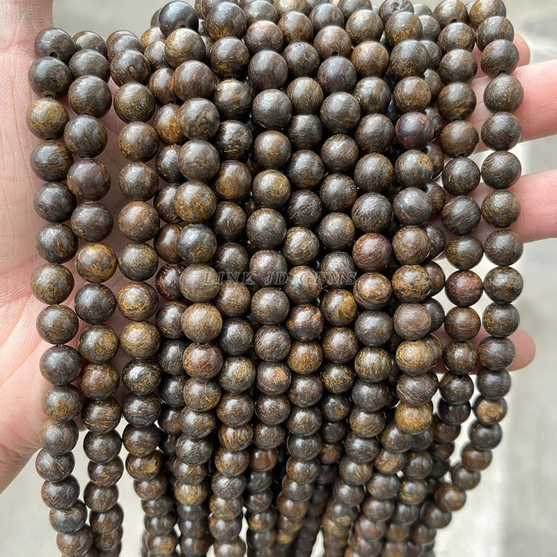 Mostacillas de piedra natural, variedades, redondo de 4, 6, 8, 10 y 12mm