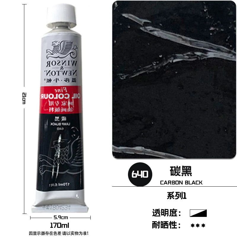WINSOR & NEWTON-pintura al óleo de 170ml., tamaño grande