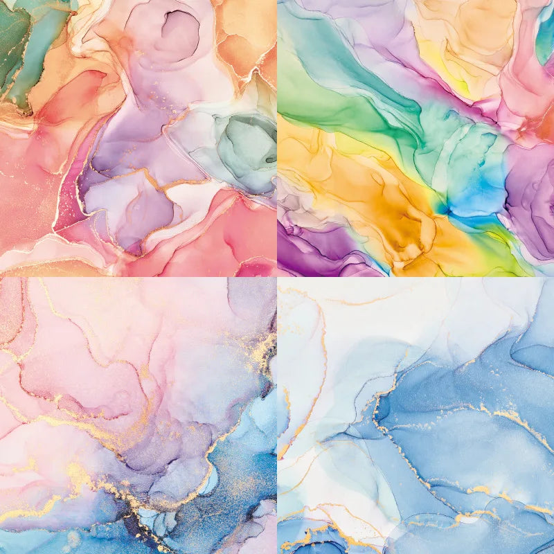 12 hojas de papel para álbum de recortes de 15x15cm