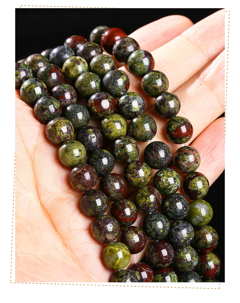 Mostacillas de piedra natural, variedades, redondo de 4, 6, 8, 10 y 12mm