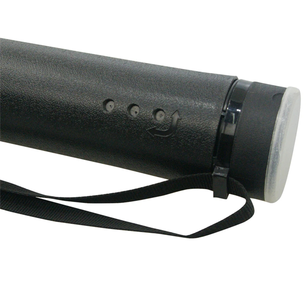 Carcaj  de 63cm-105cm, tubo de polietileno negro y gris, multifunción y ajustable