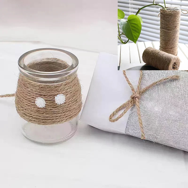Cuerda de macramé de 2mm, hilo de yute suave, cuerda trenzada de colores para manualidades