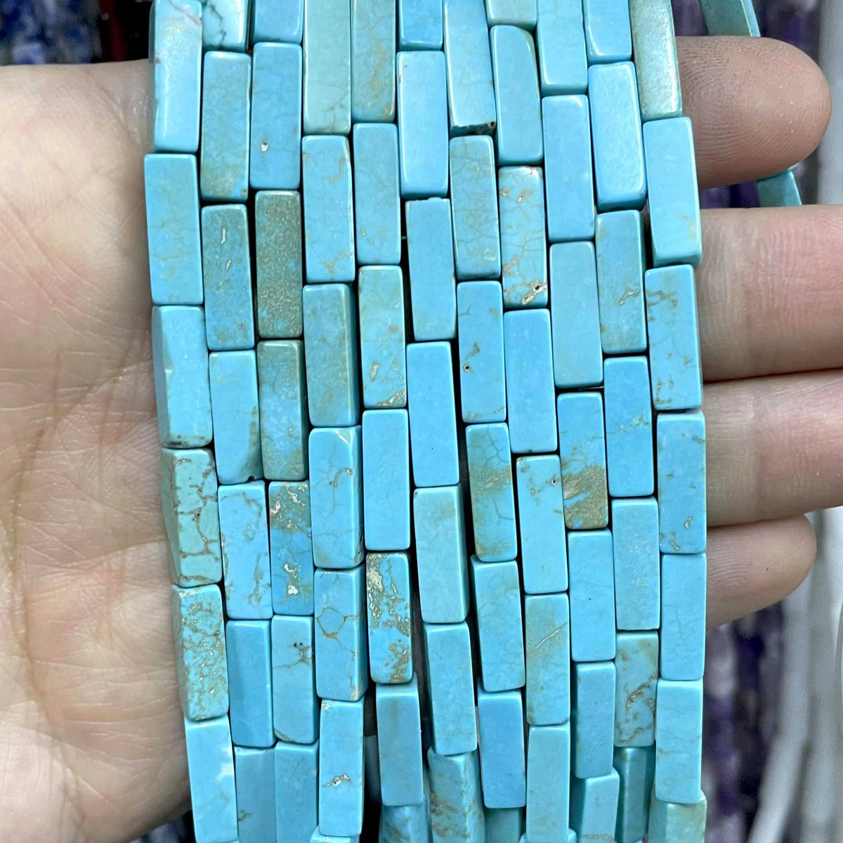4*13MM piedra Natural cuadrada Aventurina Ojo de Tigre ágatas cristal Jades