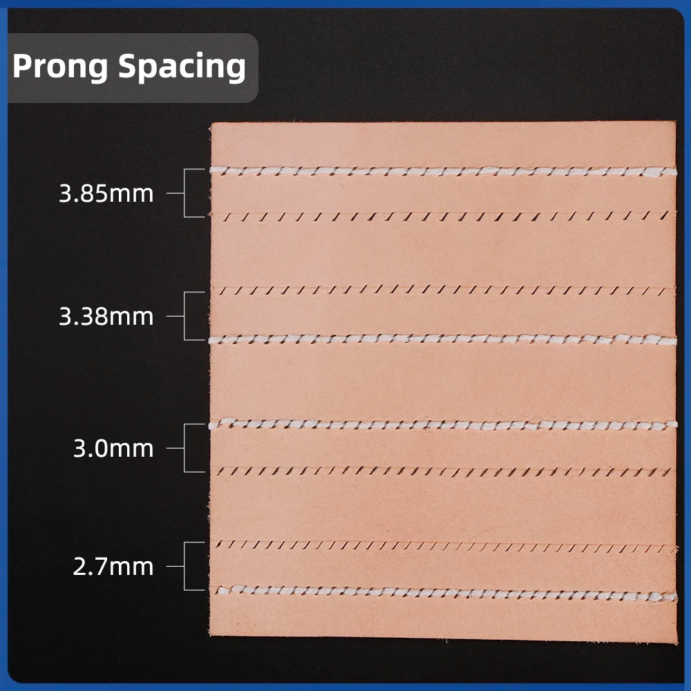 Juego de herramientas de perforación de cuero , troquel de corte de agujeros de cuero duradero, cincel de acero profesional