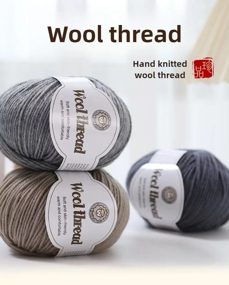 500 g/set (10 unidades de 50g) de  lana merino lisa
