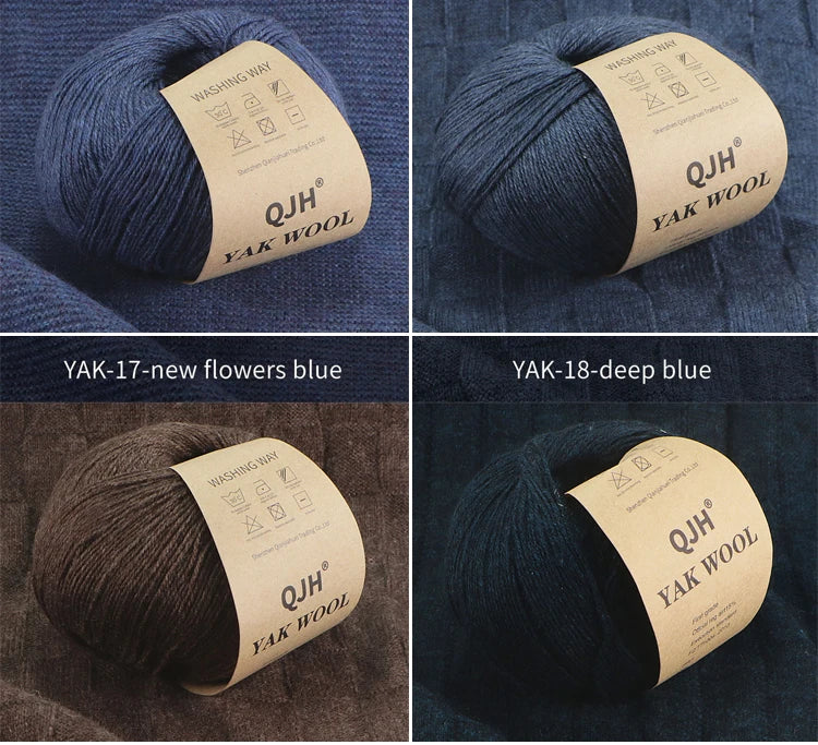 10pcs/set de lana de Yak Natural para tejer a mano, antipilling de alta calidad