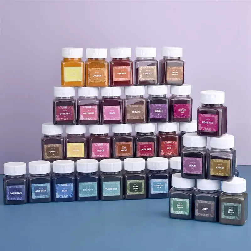 50 ml/botella de pigmentos en polvo para teñir telas