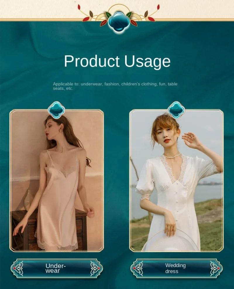 Accesorios de encaje blanco elástico, 1-2cm