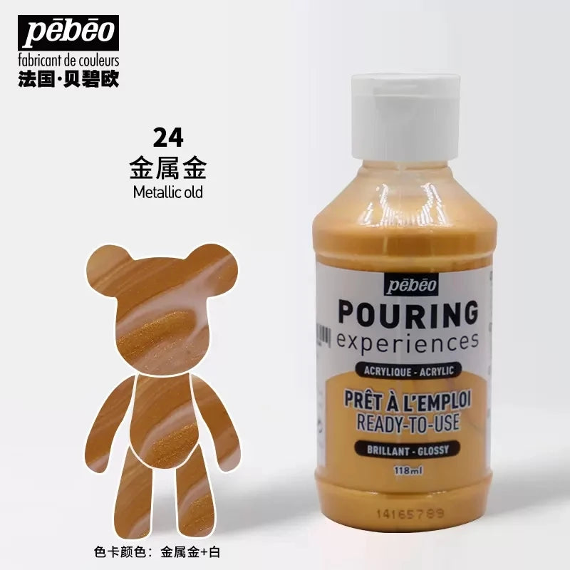 PEBEO experiencia de vertido, pintura acrílica líquida 118ml