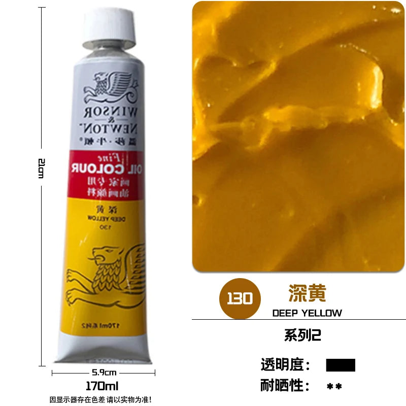 WINSOR & NEWTON-pintura al óleo de 170ml., tamaño grande
