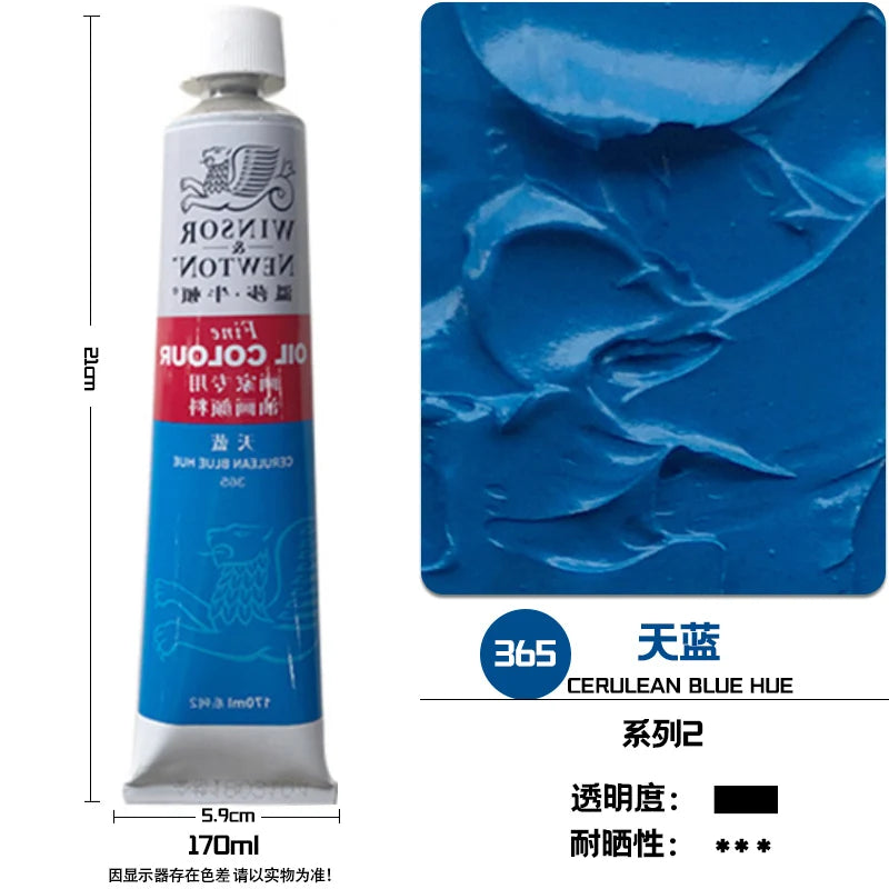 WINSOR & NEWTON-pintura al óleo de 170ml., tamaño grande