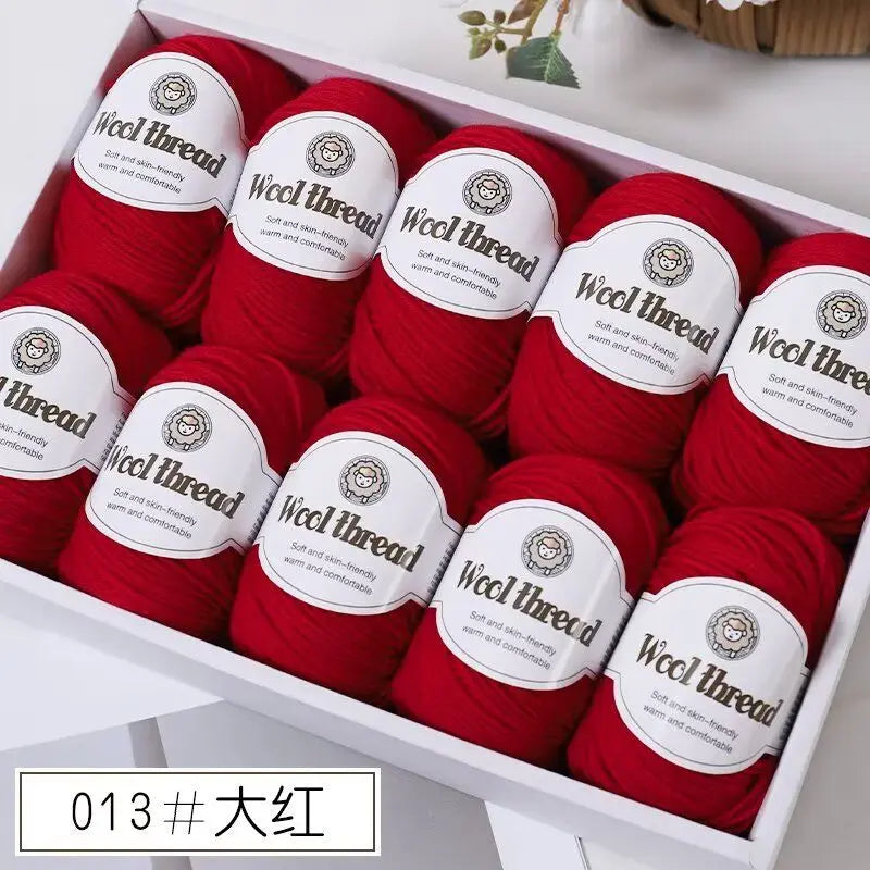 500 g/set (10 unidades de 50g) de  lana merino lisa