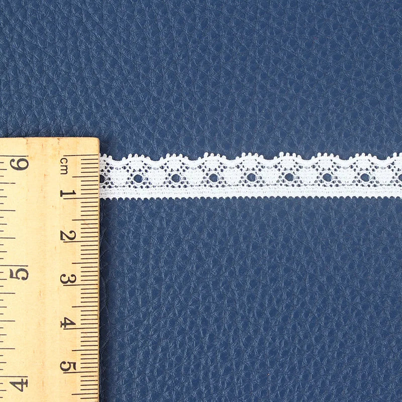 Accesorios de encaje blanco elástico, 1-2cm