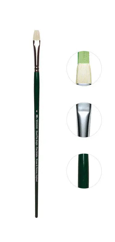 Juego de Pinceles para Óleo Winsor & Newton - Pinceles Planos y en Forma de Abanico, de Cerda de Cerdo