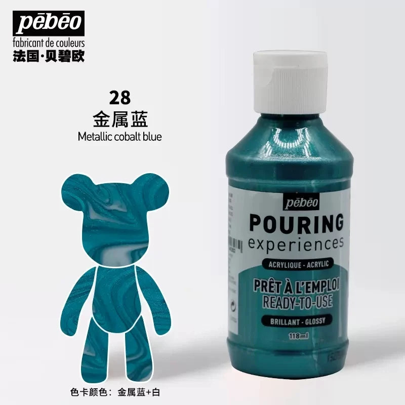 PEBEO experiencia de vertido, pintura acrílica líquida 118ml