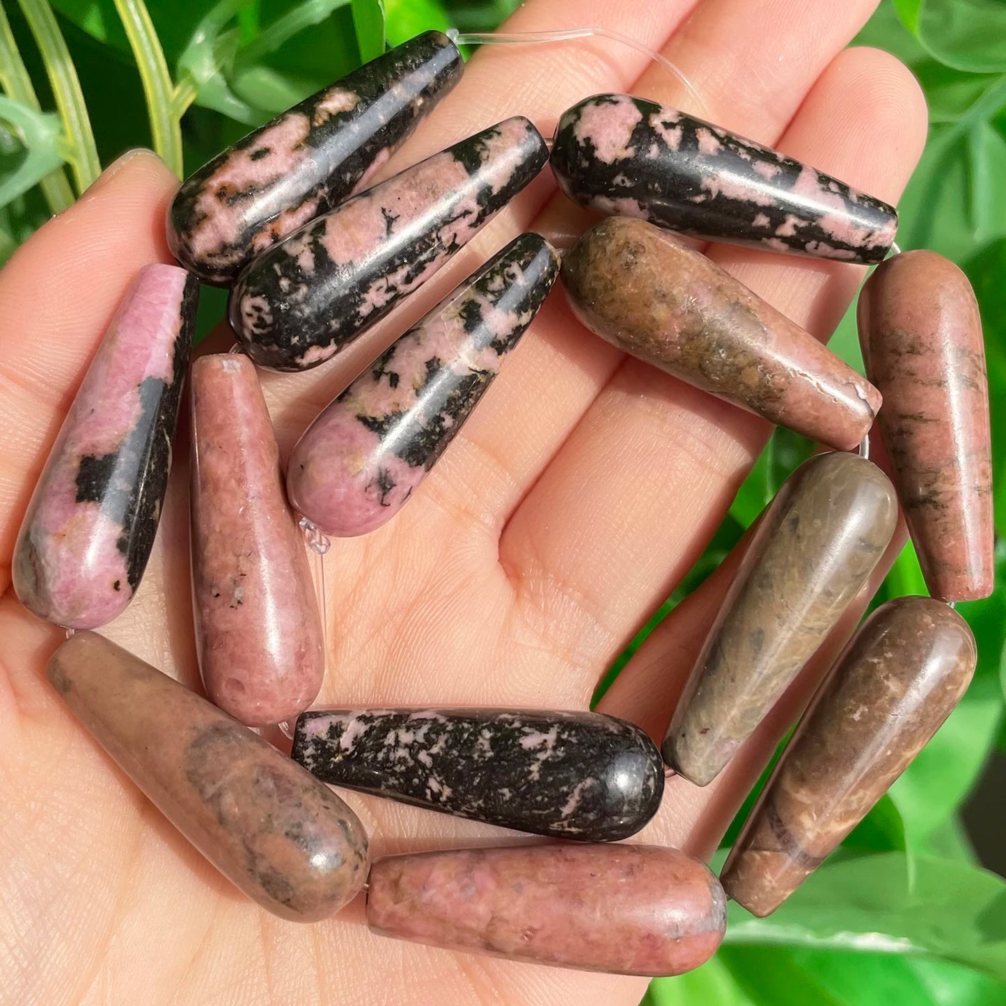 2 uds gota de agua Natural, piedra genuina, ágatas de la India, labradorita, ojo de tigre Calcedonia