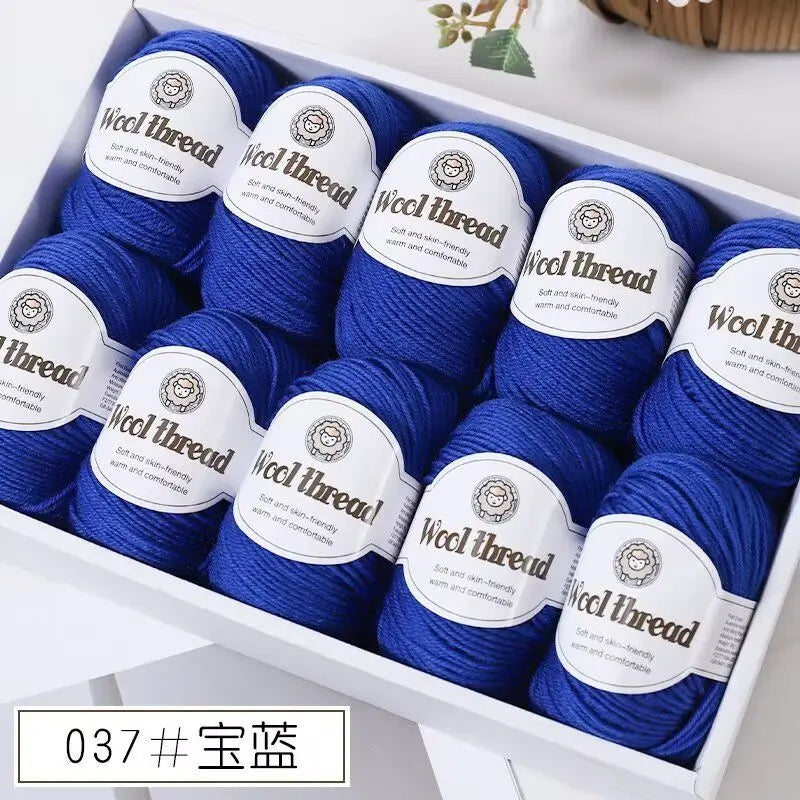 500 g/set (10 unidades de 50g) de  lana merino lisa