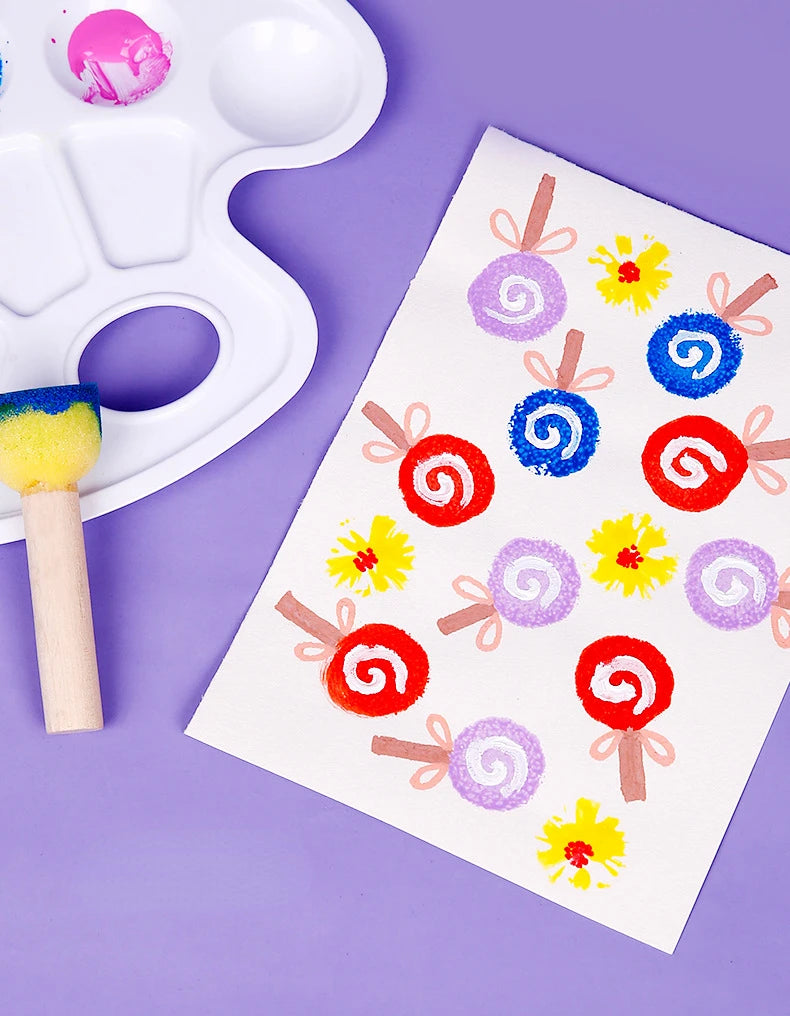 Juego de pintura con dedos para niños, 6/12 colores, 60ml, pintura lavable seguro, no tóxico