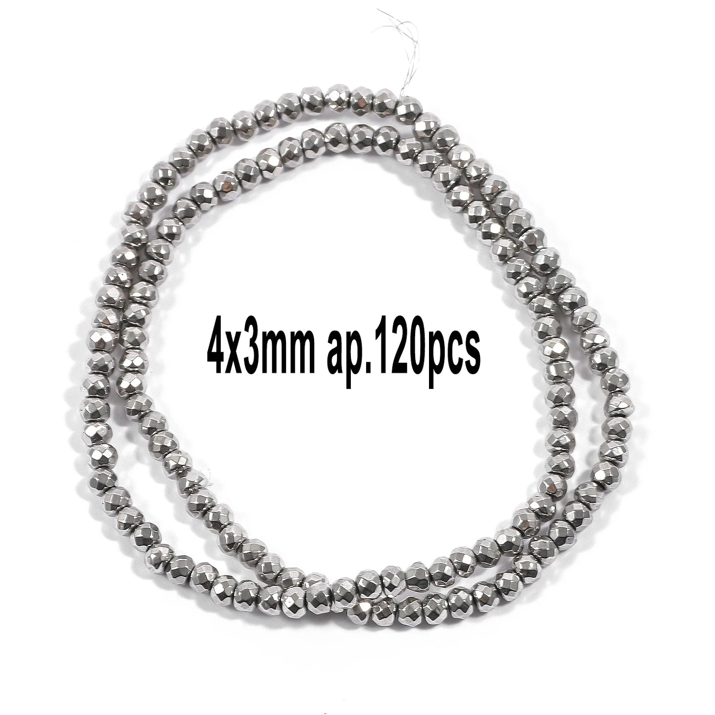 Mostacillas de hematita de rodio diversas formas para fabricación de joyas