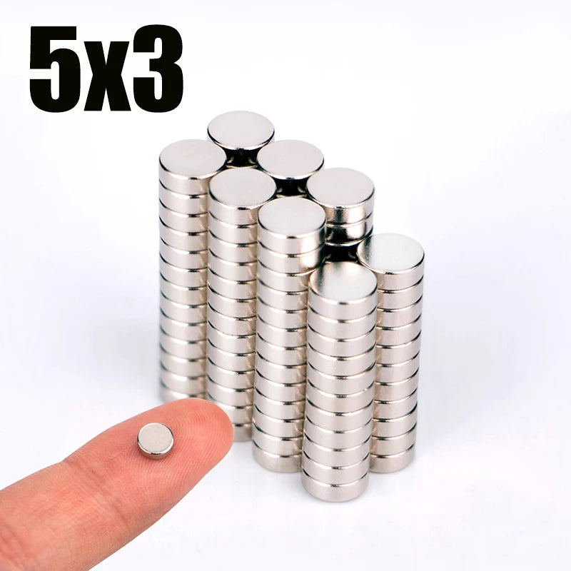 Imanes de Neodimio NdFeB Redondos, Súper Potentes, Fuertes y Permanentes, 4x2, 5x2, 5x3, 6x2, 6x3, 8x2, 10x1, 10x2, 12x2