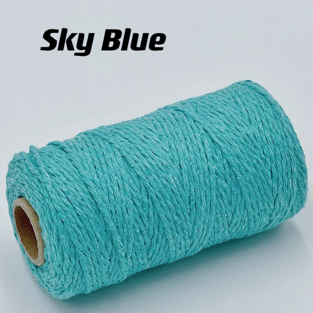Cuerda de macramé de 2mm, hilo de yute suave, cuerda trenzada de colores para manualidades