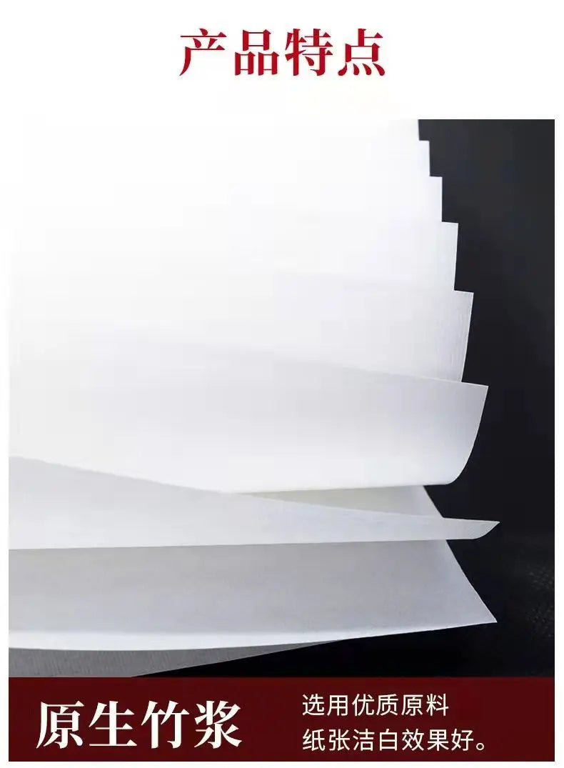 100 hojas de papel de arroz crudo, precio de fábrica, caligrafía gruesa,  de pintura china Xuan