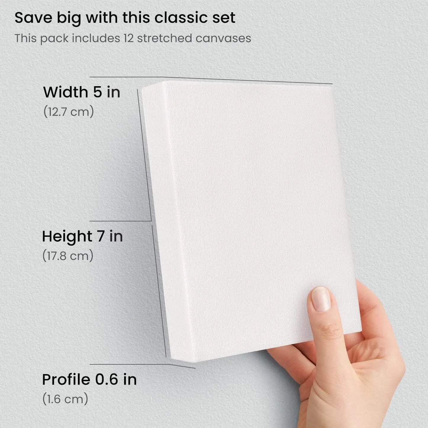 5 marcos de pintura al óleo hechos a mano, disponibles en varios tamaños, perfectos para decoración de arte de pared