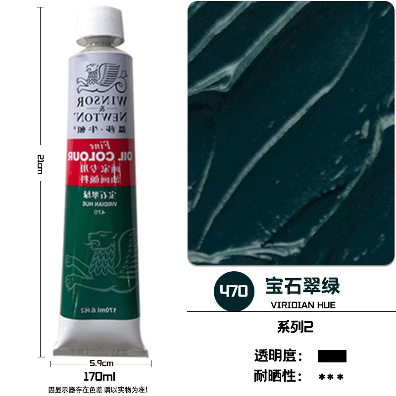 WINSOR & NEWTON-pintura al óleo de 170ml., tamaño grande