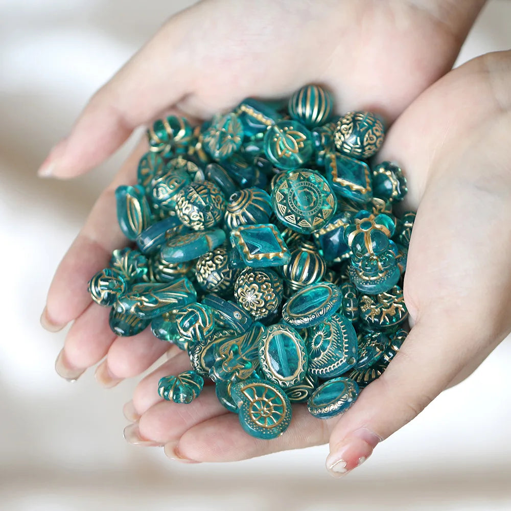 40 g/lote de mostacillas clásicas mixtas, acrílicas para joyería