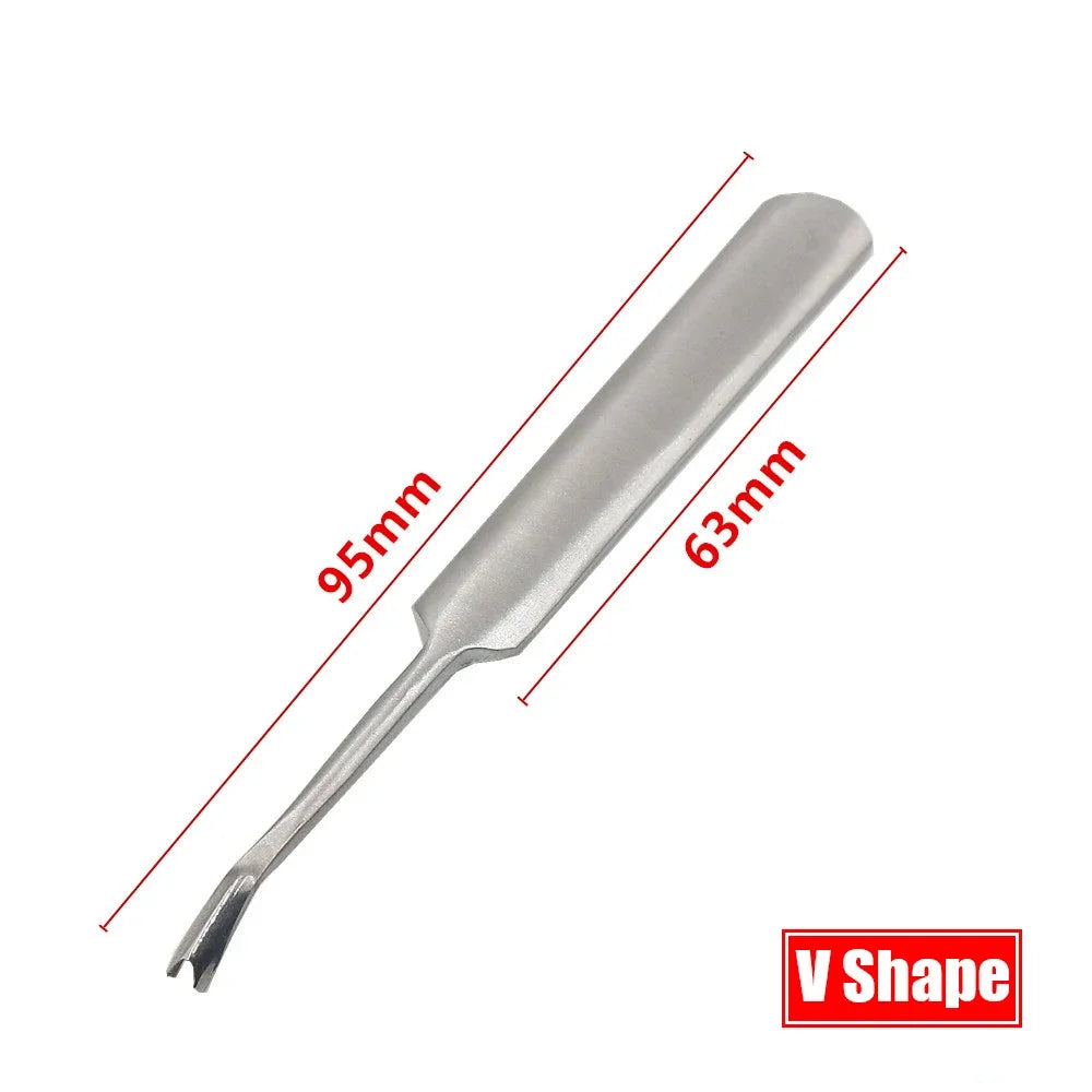 Herramienta de perforación ranuradora/ biseladora S/L, Kit de herramientas de costura de cuero en forma de U + V