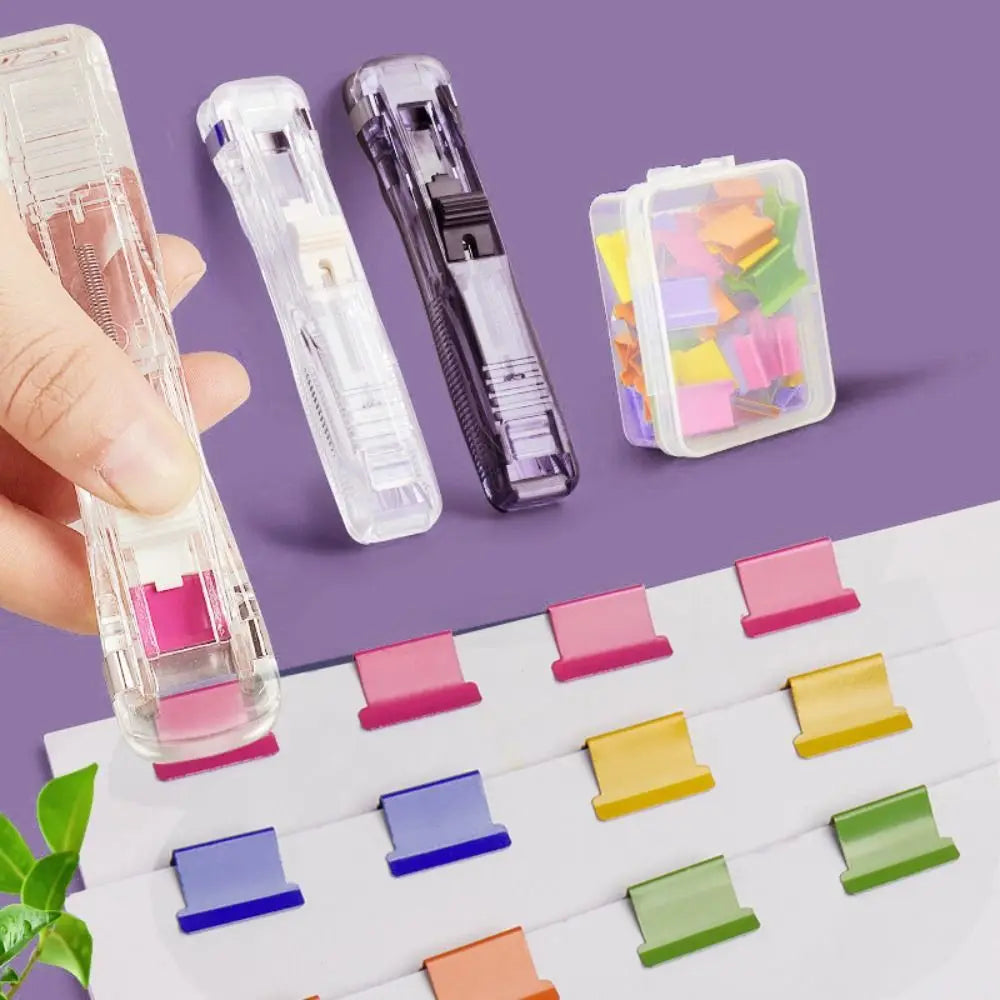 Dispensadores de clips a presión de alta calidad, Clip de encuadernación de papel de Metal