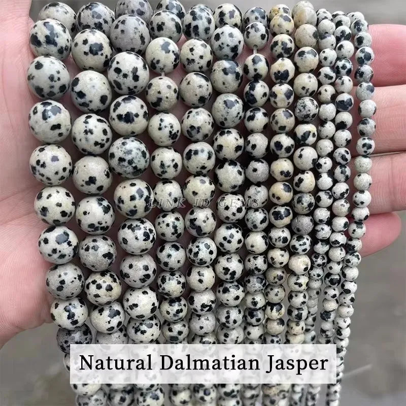 Mostacillas de piedra natural, variedades, redondo de 4, 6, 8, 10 y 12mm