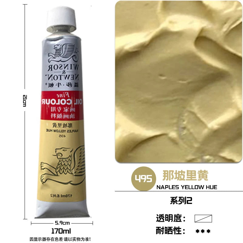 WINSOR & NEWTON-pintura al óleo de 170ml., tamaño grande
