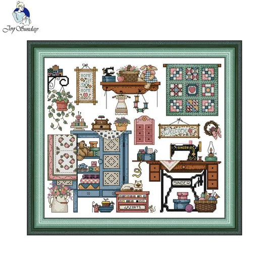 Kits de punto de cruz, patrón HD, Aida 16/14/11CT, tela impresa, arte, manualidades