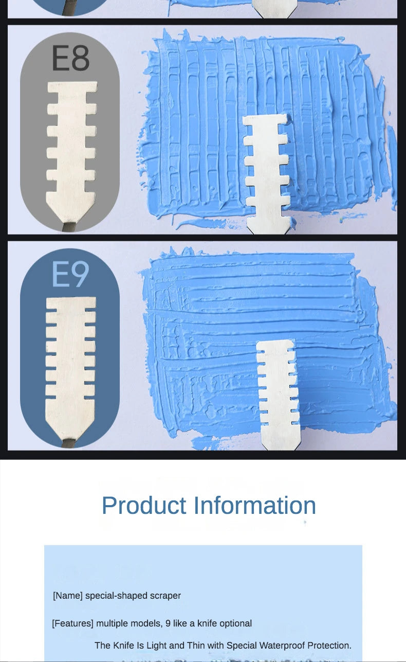 9 Herramientas de formas especiales para pintura al óleo, pintura acrílica y otras