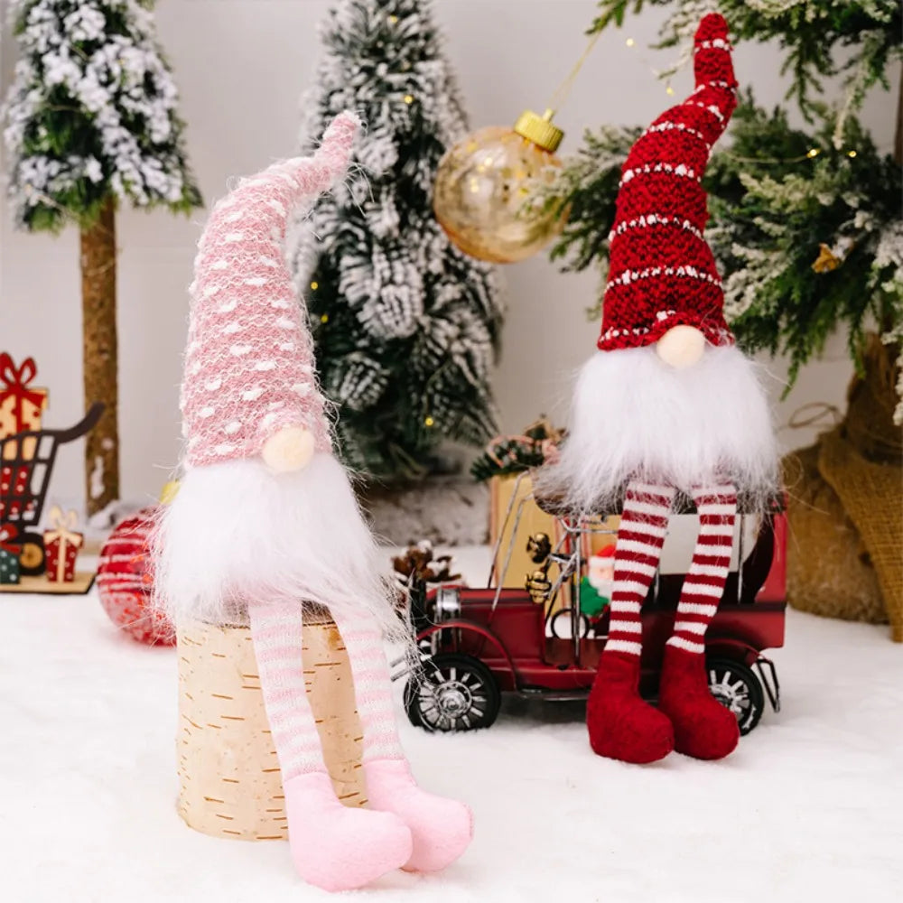 Gnomos de felpa de Navidad, hecho a mano