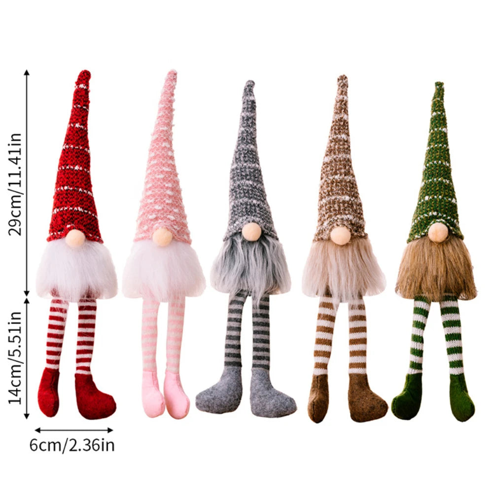 Gnomos de felpa de Navidad, hecho a mano