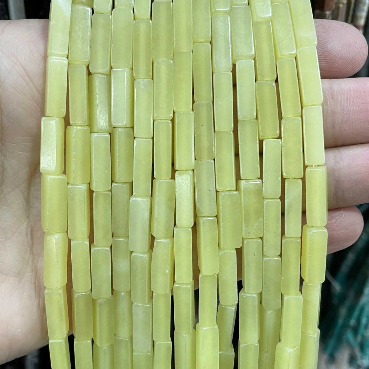 4*13MM piedra Natural cuadrada Aventurina Ojo de Tigre ágatas cristal Jades