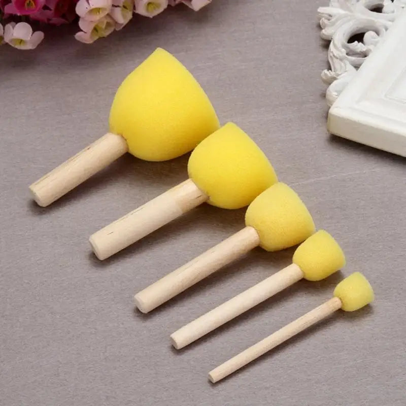 5pcs Juego cepillo de espuma