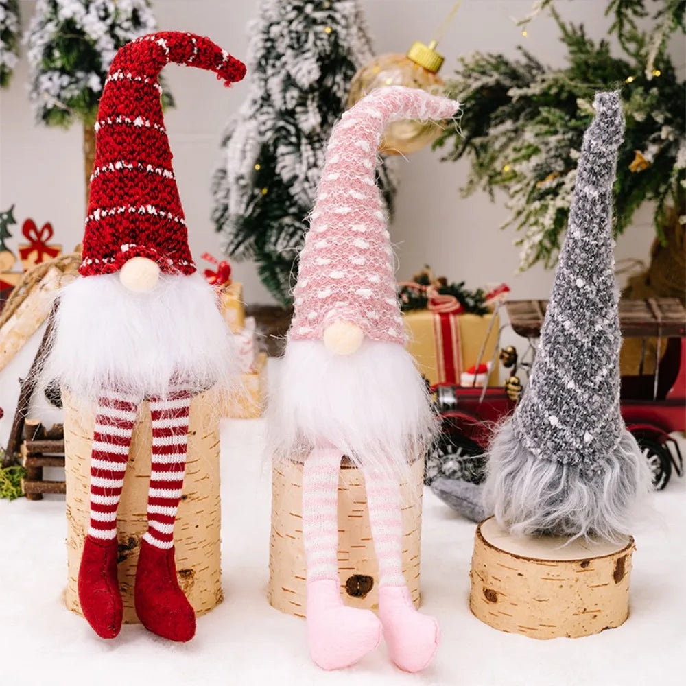 Gnomos de felpa de Navidad, hecho a mano
